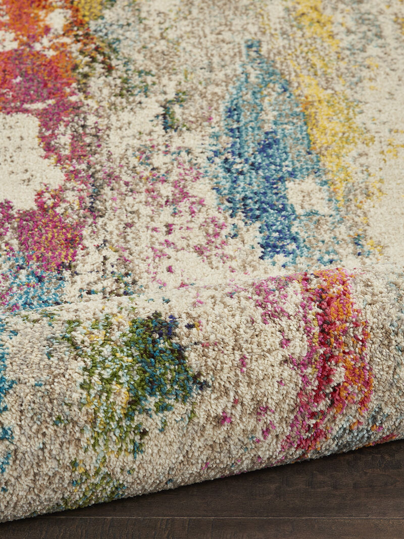 Celestial CES12 Ivory/Multicolor 2'2" x 7'6" Rug