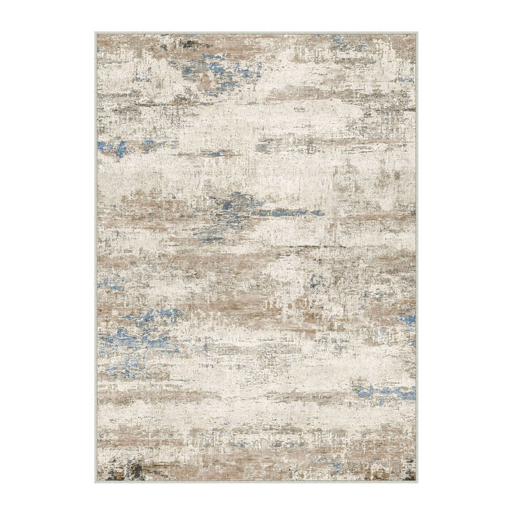 HomeRoots Abstract Washable Area Rug