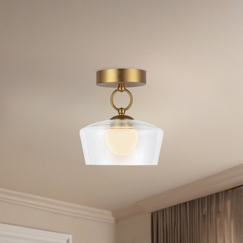 Leota 8 in LED Semi Flush Mount image number 4