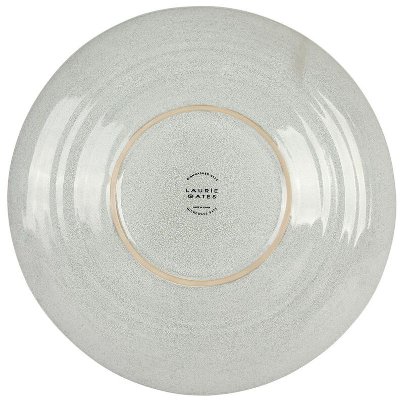 Laurie Gates Ravenna 16 Piece Round Stoneware Dinnerware Set in Grey