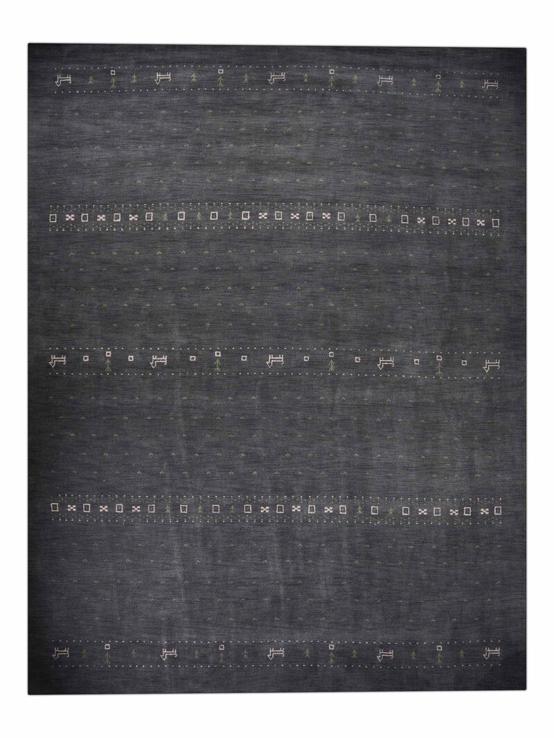 RUGSOTIC CARPETS HAND KNOTTED LOOM WOOL ECO-FRIENDLY AREA RUGS  - Contemporary Modern Design, High Pile Thick Handmade Anti Skid Rugs for Living Room (L00585) image number 1