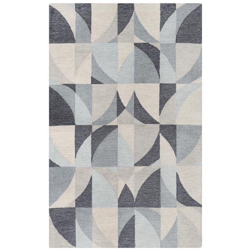 Midland Gray 5'X7'6" Tufted Internet Rug in Gray
