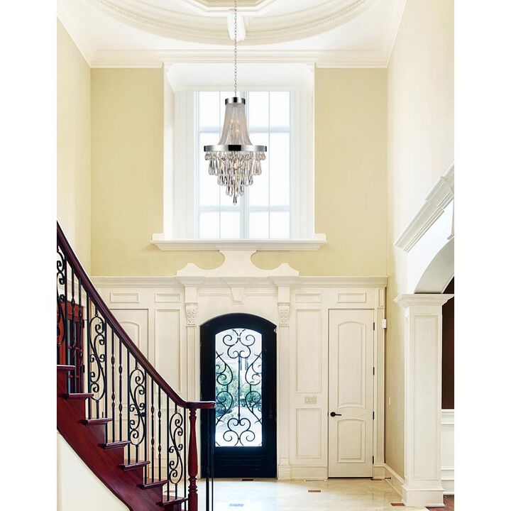 Vast 13 Light Down Chandelier With Chrome Finish