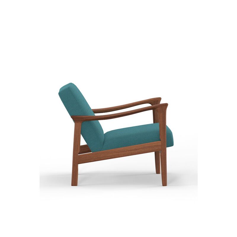 Zephyr Lounge Chair, Turquoise