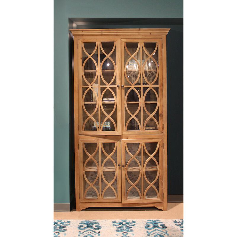 Manhattan Beach 4-Glass Door Cabinet
