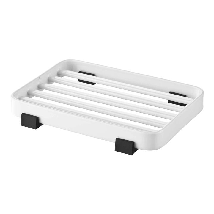 Slotted Soap Tray in White