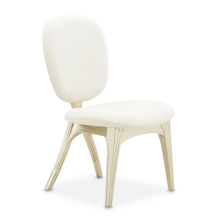Michael Amini Camellia Field Vanity Chair - Caramel