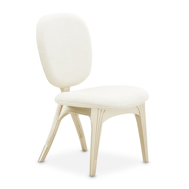 Michael Amini Camellia Field Vanity Chair - Caramel image number 0