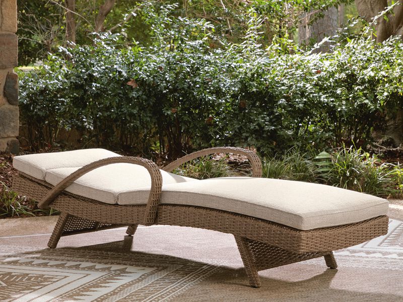 Revare Beach Chaise Lounge with Cushion image number 2