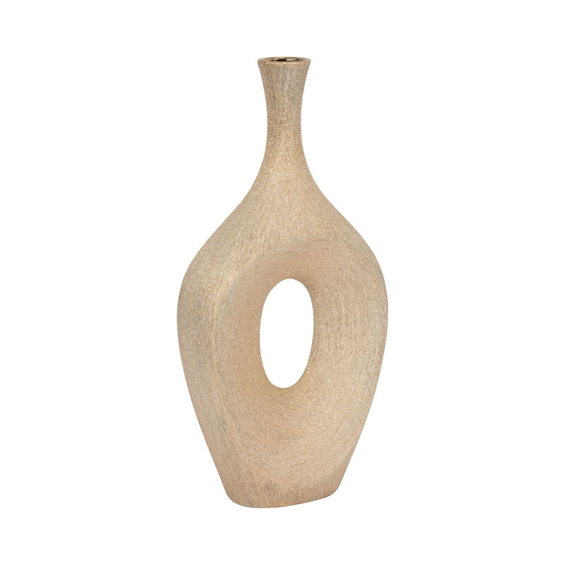 19" Beaded Open Cut Vase image number 2