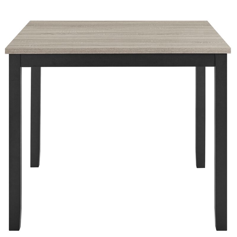 Phy 5pc Counter Table and Chairs Set, Nailheads, Tufted Beige, Brown, Black - Benzara