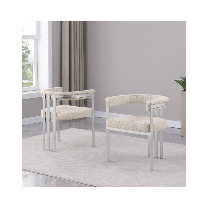 Glam gatsby Cream side chairs- Set of 2