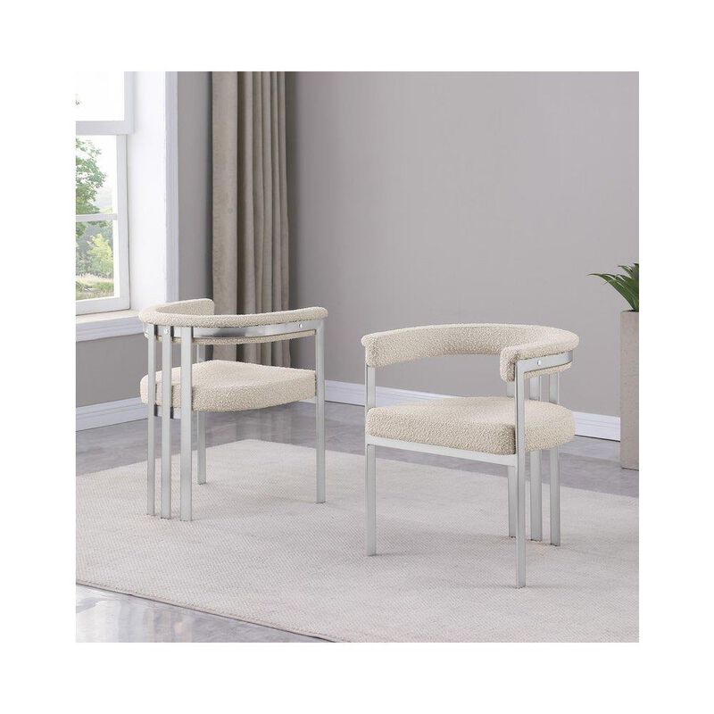 Glam gatsby Cream side chairs- Set of 2