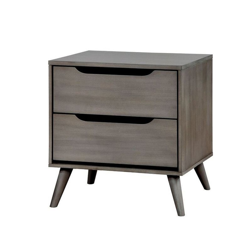 Bedroom Set, Wood &ndash; 2 Piece Set with Nightstand image number 2