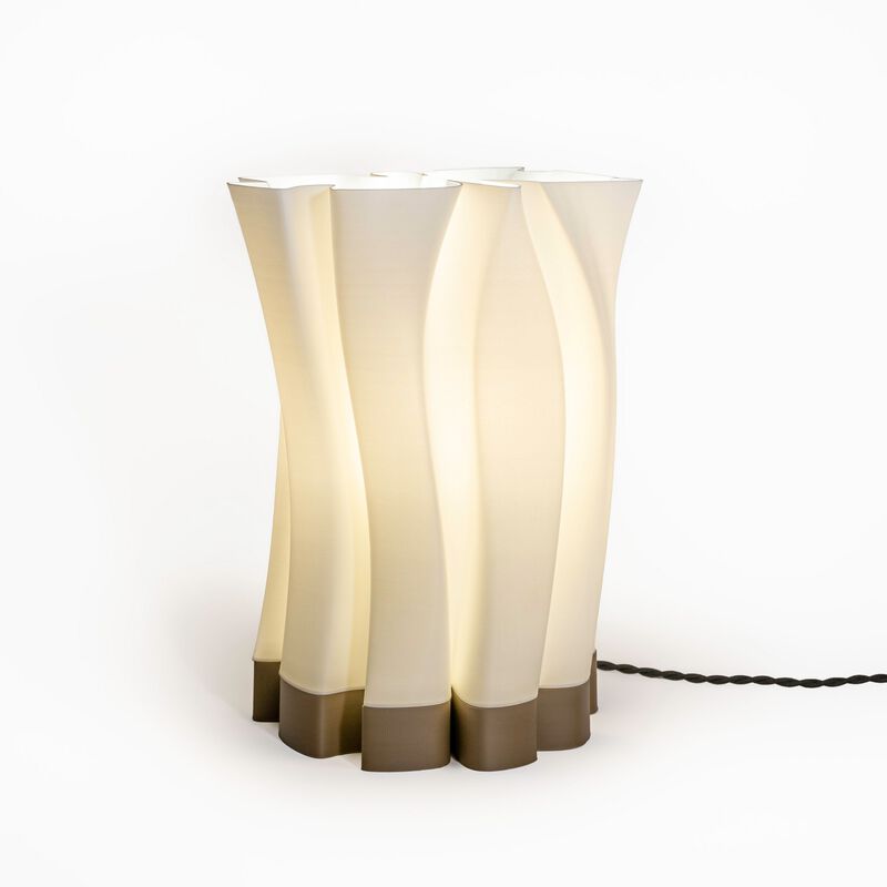 Flame Modern Bohemian Plant-Based PLA 3D Printed Dimmable LED Table Lamp