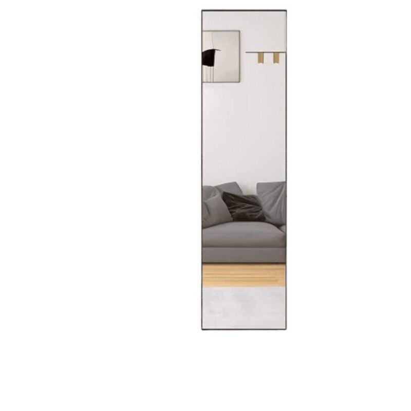 Hivvago Modern Full Length Floor Mirror with Stand or Wall Mount with Black Frame