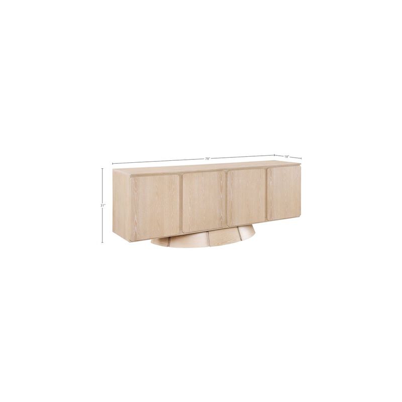 Meridian Furniture Bellona Natural Sideboard/Buffet