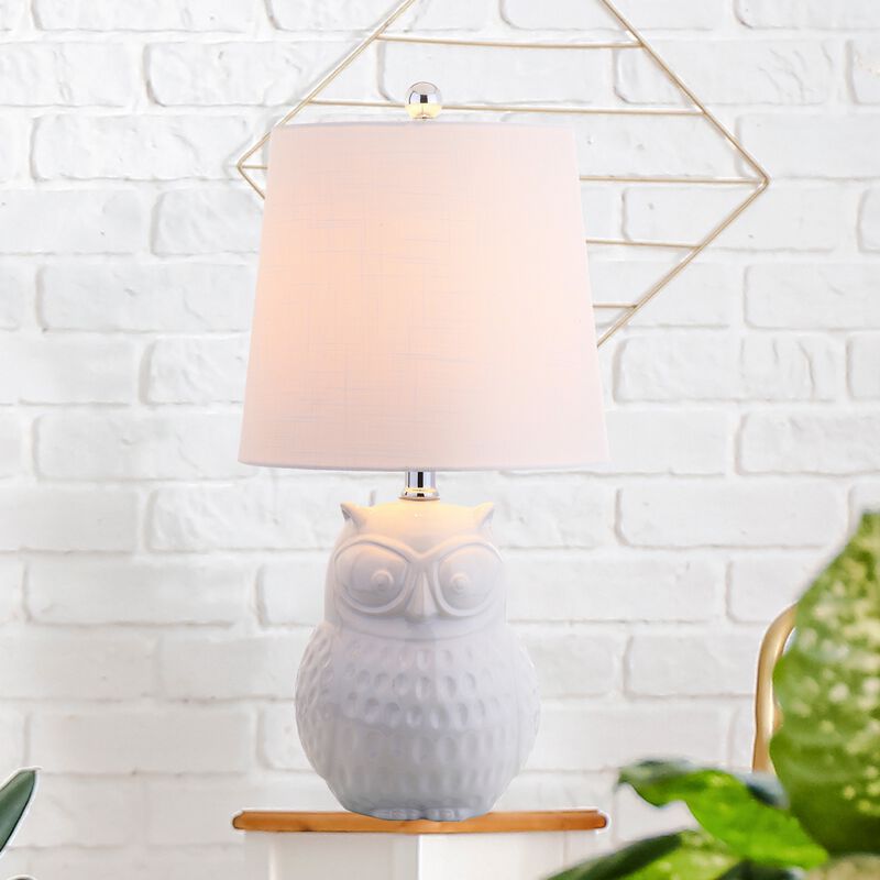 Hoot Ceramic Mini LED Table Lamp