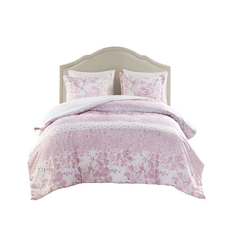Gracie Mills Valeria Floral Paisley Duvet Cover Set