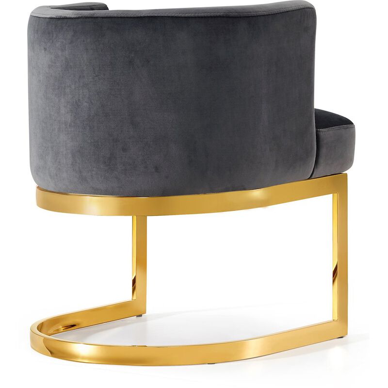 Meridian Furniture Gianna Grey Velvet Dining Chair