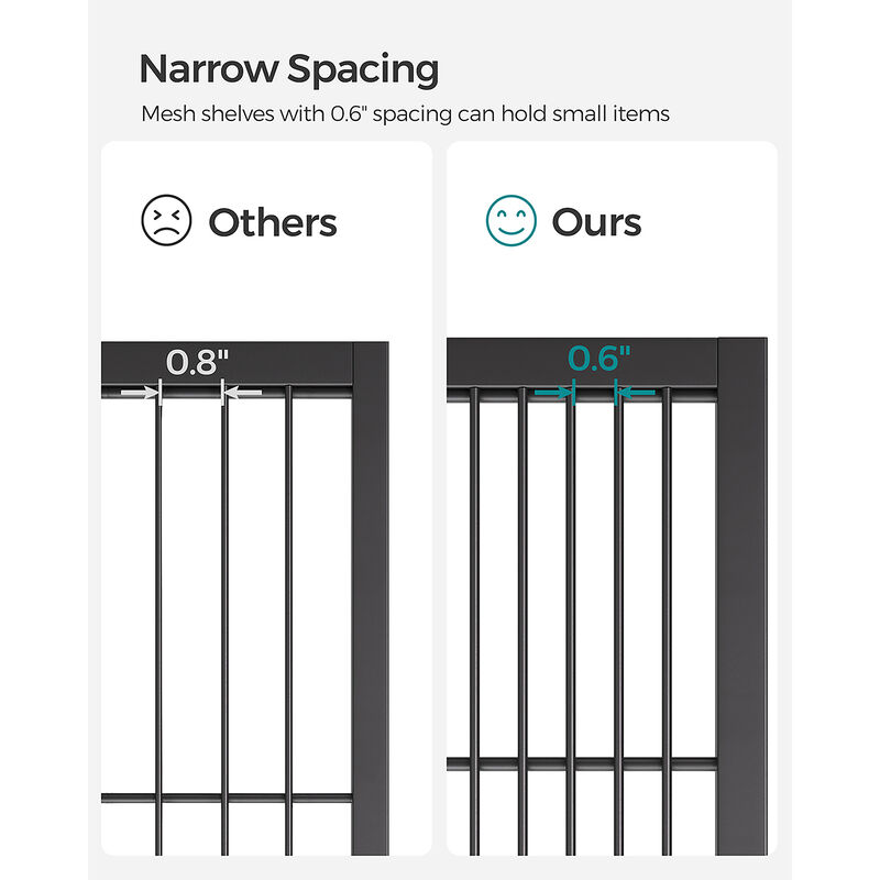 3-Tier Metal Storage Rack with Wheels