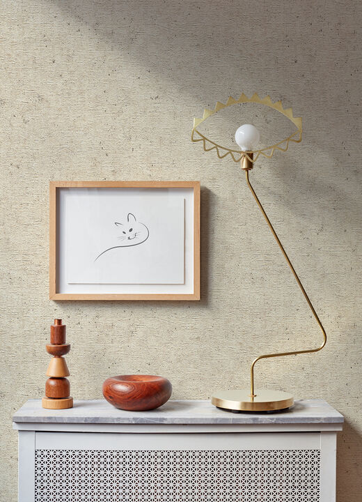 Cain Taupe Rice Texture Wallpaper