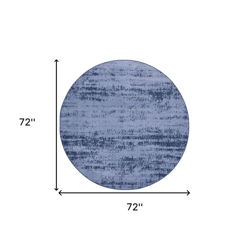 HomeRoots Round Abstract Indoor Outdoor Area Rug image number 4