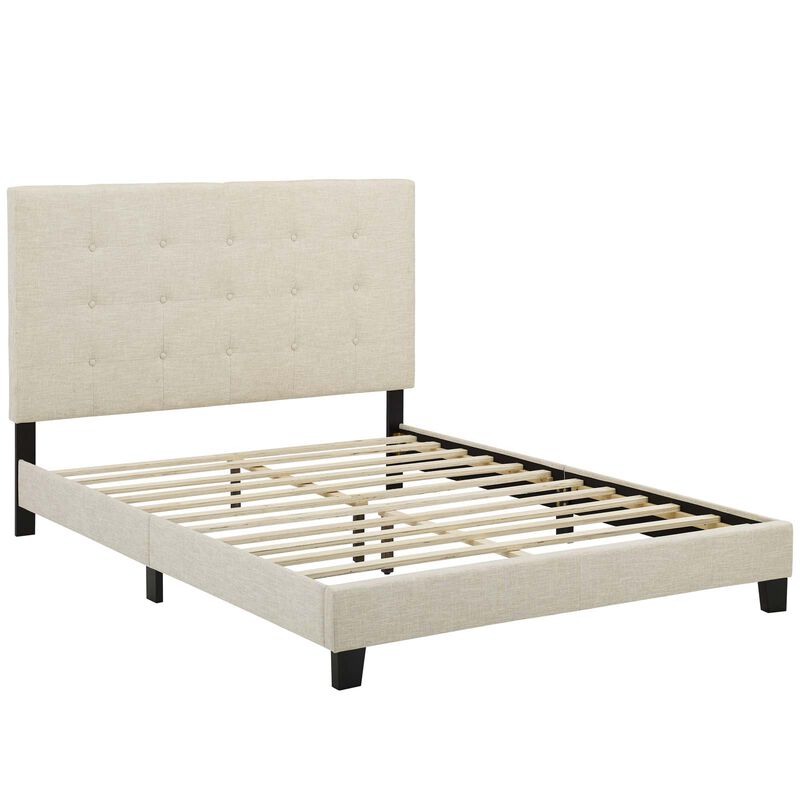 Modway - Melanie Queen Tufted Button Upholstered Fabric Platform Bed image number 2
