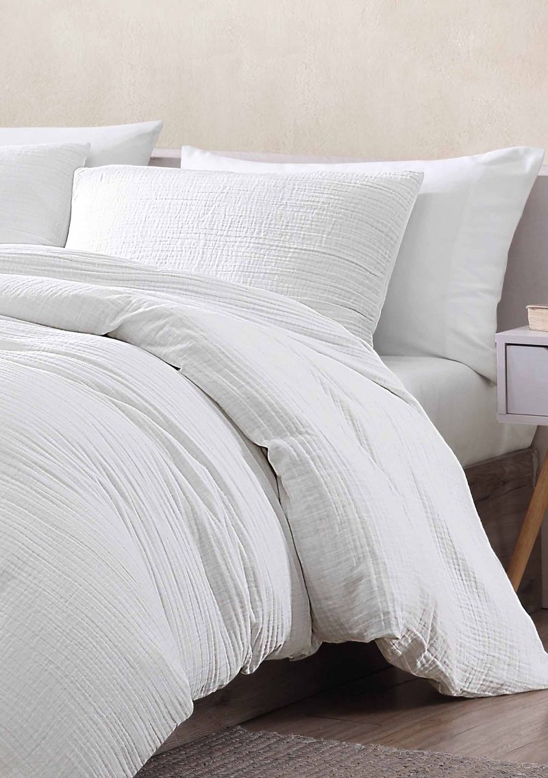 Cotton Gauze 4pc King Comforter Set image number 3