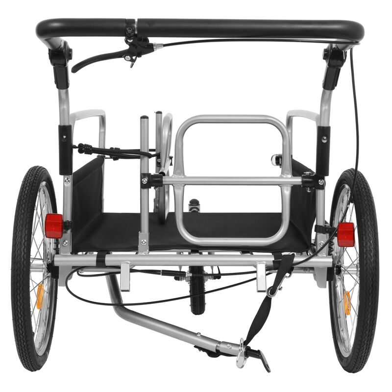 ELEMENT ACE 3-in-1 Heavy-Duty Bike Cargo Trailer E-Bike Compatible Convertible Stroller and Pull Cart with Suspension 110lb Capacity 20 Inch Wheels Included Accessories image number 7