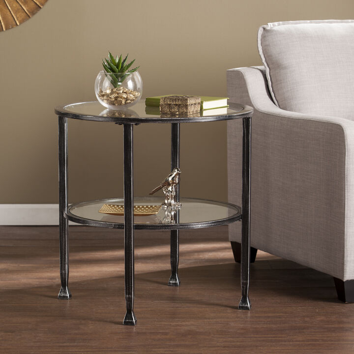 Bexley Metal/Glass  End Table