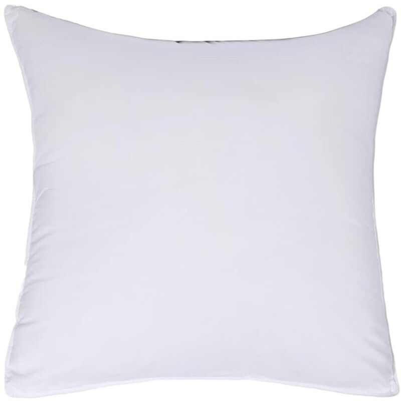 HomeRoots Set of Two Microfiber Down Alternative Medium Hypoallergenic European Size Bed Pillows