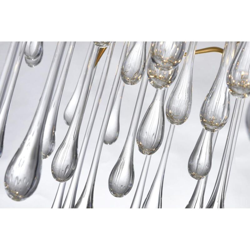 Anita 12 Light Chandelier With Gold Leaf Finish