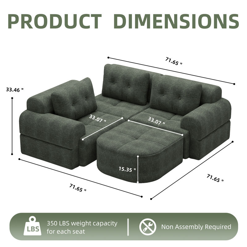 Scemki Modular Sectional Sofa image number 8