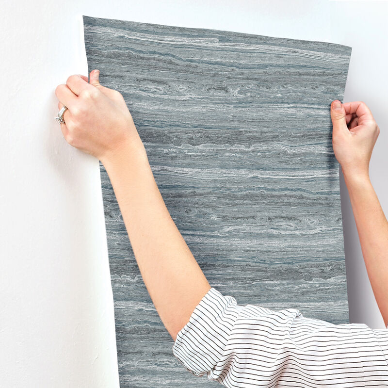 Lyman Blue Striated Wallpaper image number 2