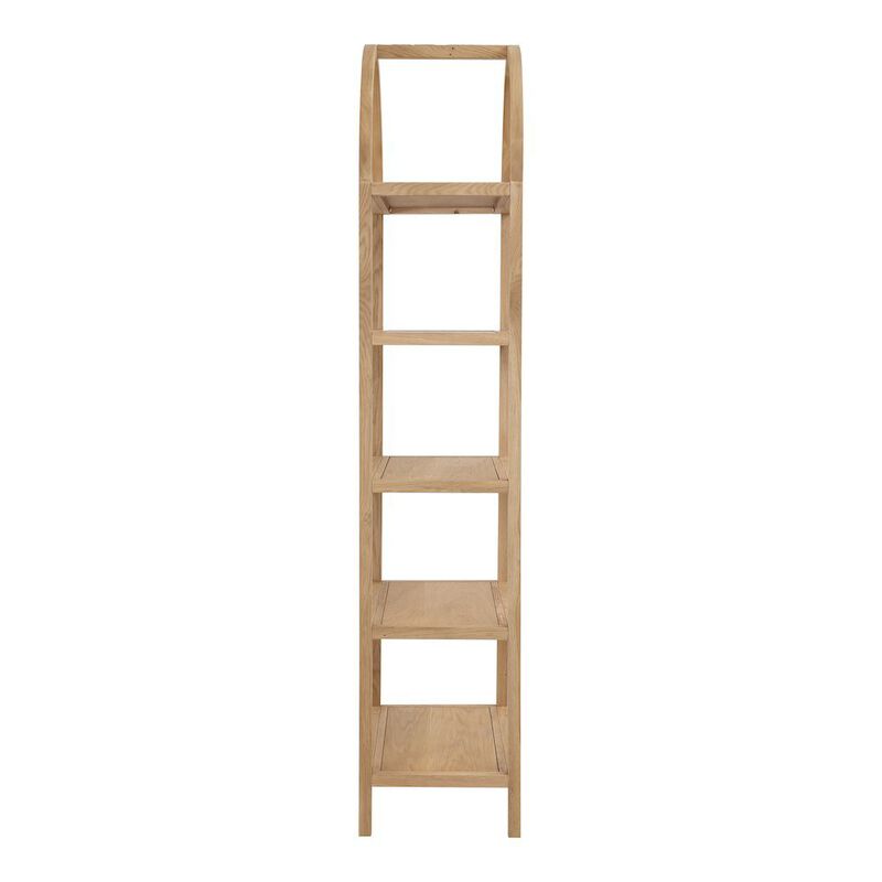 Starlight Canyon Home Elegant Tall Brown Wooden Bookcase, 4 Tier Shelf Bookshelf image number 1