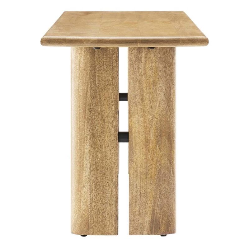 Modway EEI-6343-OAK Amistad 46" Wood Bench, Oak image number 4