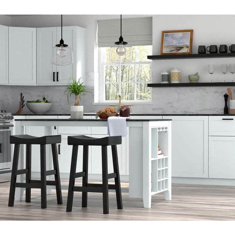 Carolina Living Colborn 30 Barstool - Antique Black