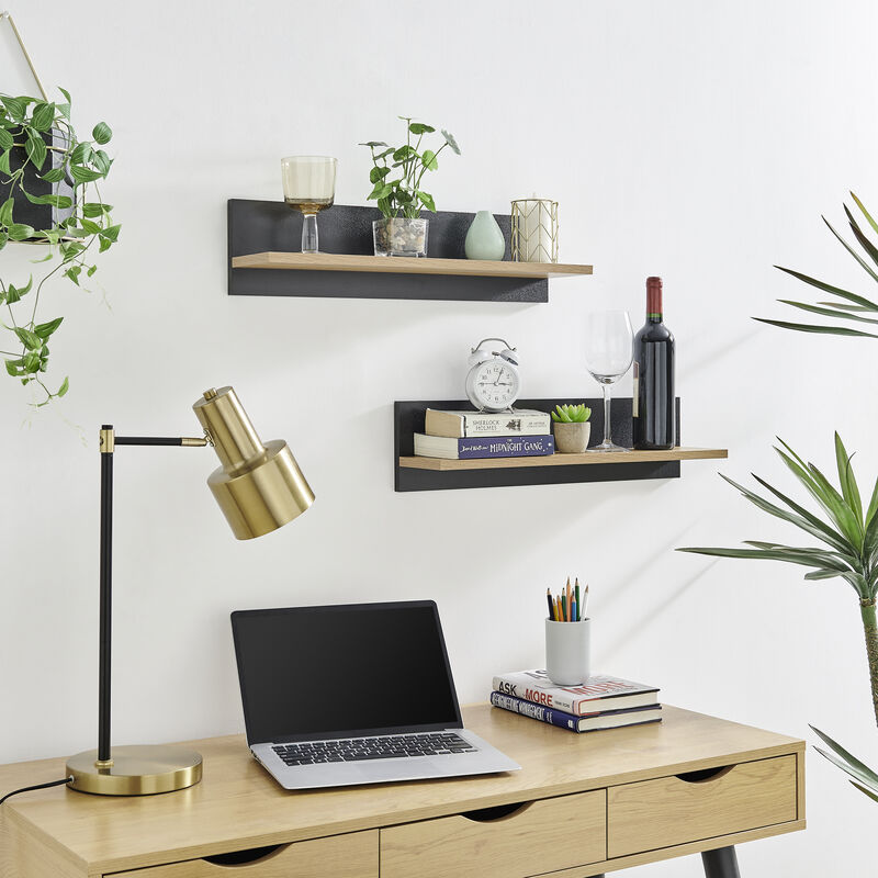 Repose Display Photo Ledge Shelf Set of 2