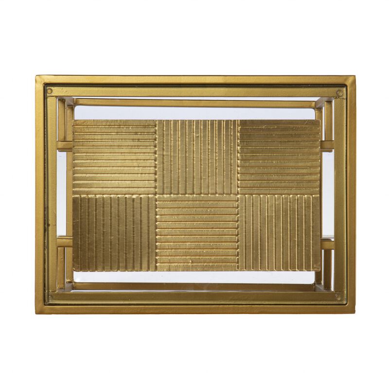 Wood Rectangular Side Table with Double Shelves for Sofa, Bedside, or Entryway