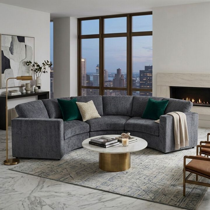 Blesbe Curved Modular Sectional Sofa