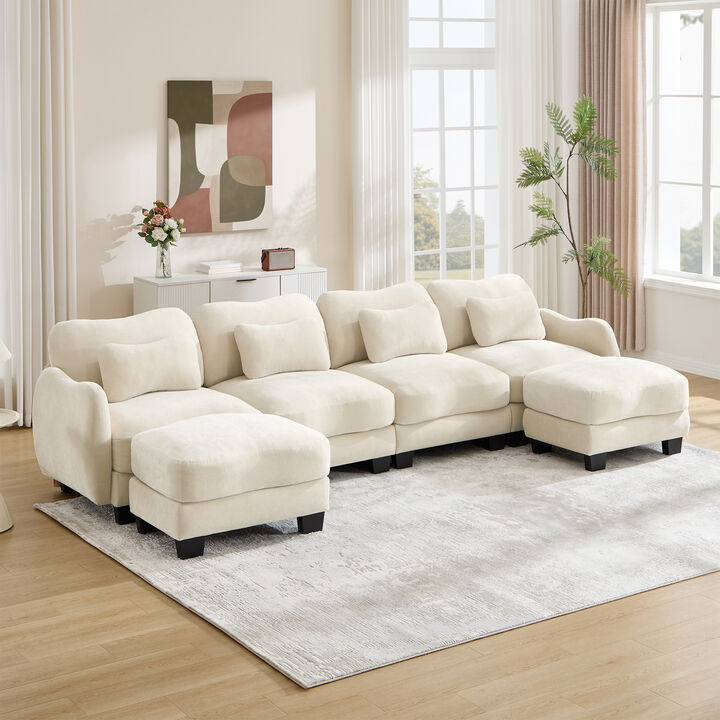 Camtun Curved Design U-Shaped Sectional Sofa