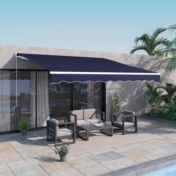 Hivvago 12' x 10' Electric Patio Awning for Sun Protection
