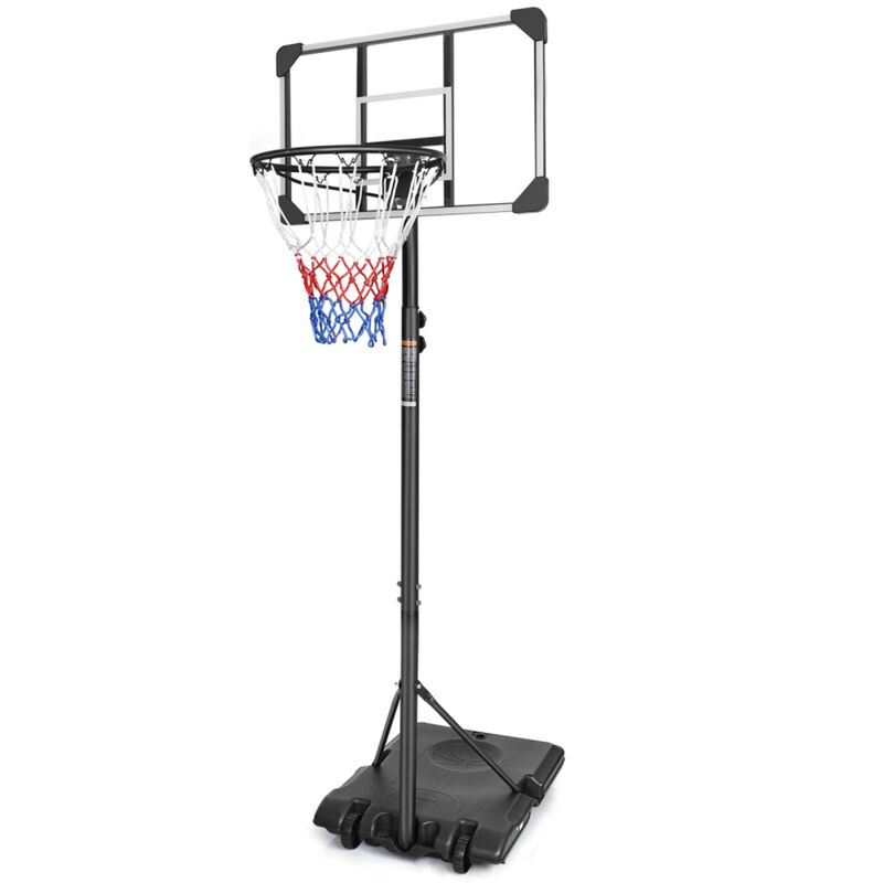 Wolvif 5.6-to-7ft Height Adjustable Portable Basketball Hoop image number 7