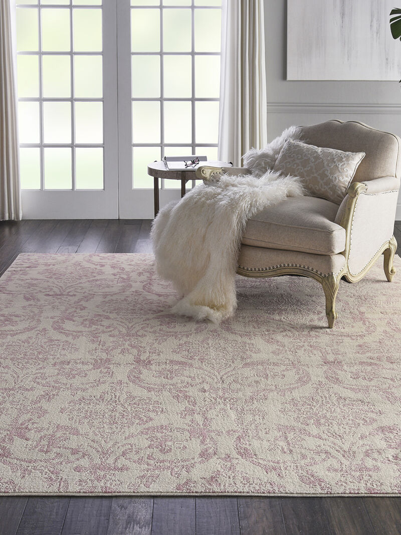 Jubilant JUB09 Ivory/Pink 7'10" x 9'10" Rug