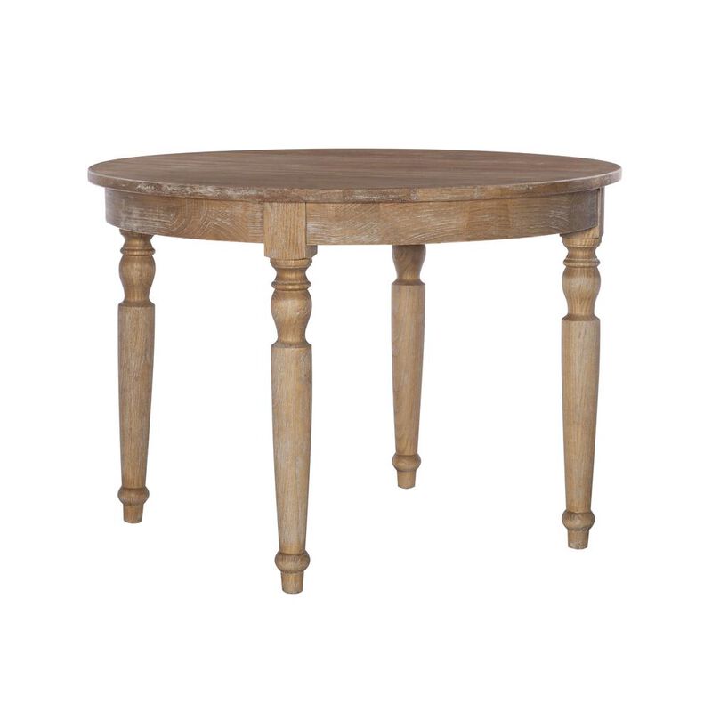 Linon Avalon Light Natural Brown Round Table image number 0