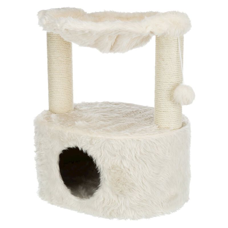 TRIXIE Baza Grande Plush & Sisal Cat Tree, Cat Condo and Hammock, Cat Toy image number 5
