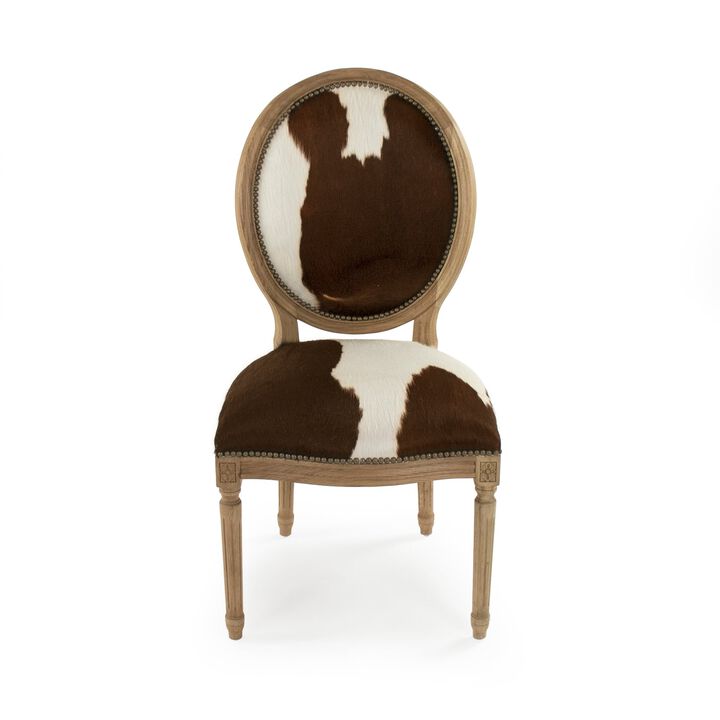 Medallion Cowhide Chair B004 E255 Cow BRW