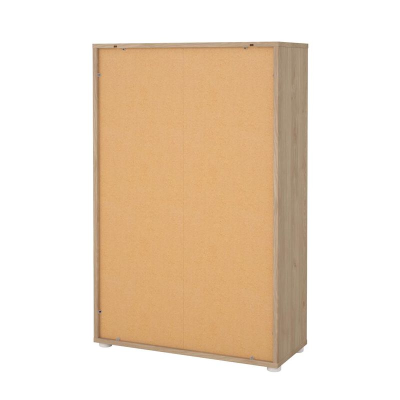 Tvilum Adjustable 3 Shelf Bookcase, Open Storage Home Office Bookshelf, Jackson Hickory