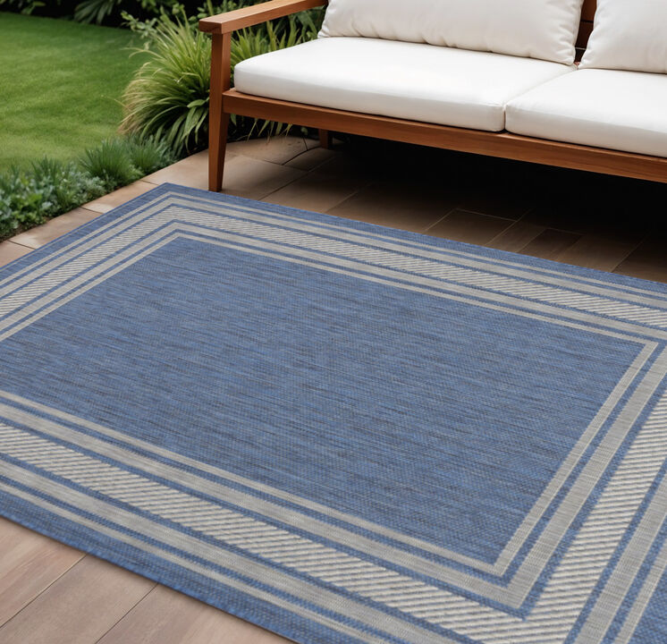HomeRoots Geometric Indoor Outdoor Area Rug
